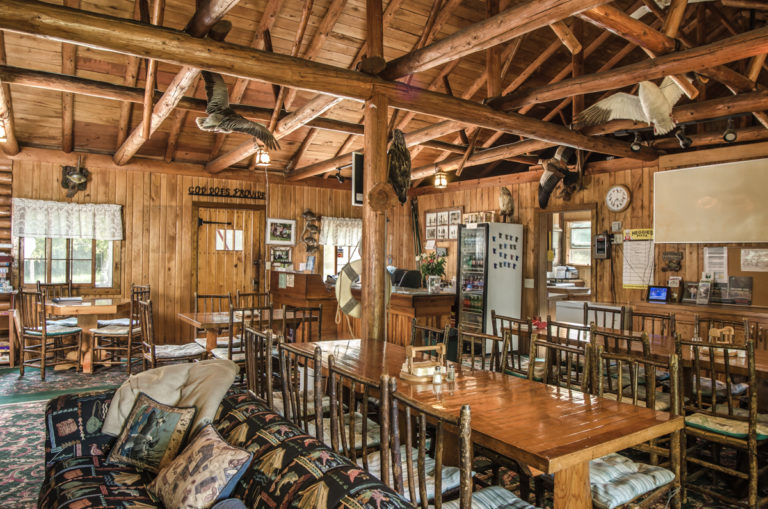 rustic lodge at Pike Point Resort