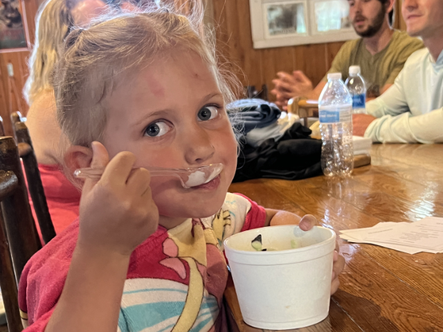 Ice cream is a girl's best friend!