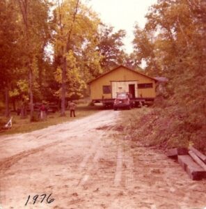 Moving the lodge in 1976